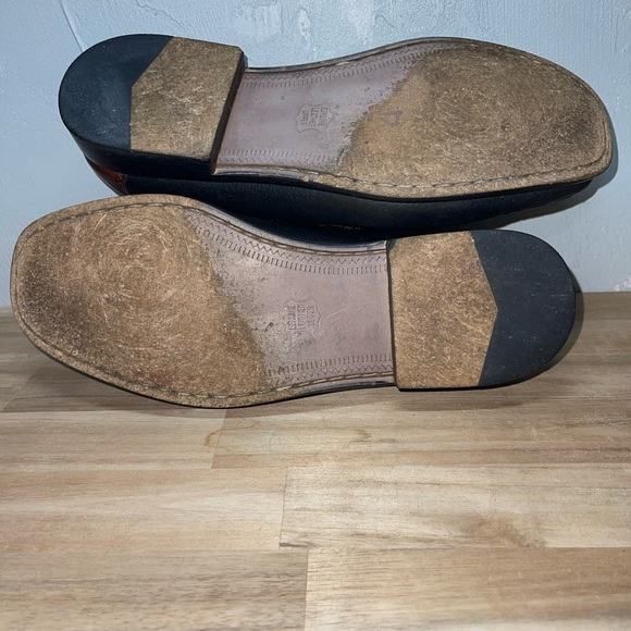 Florsheim Men’s Shoes Leather Loafers With Tassels Black And Brown Size 8.5D - Picture 7 of 7